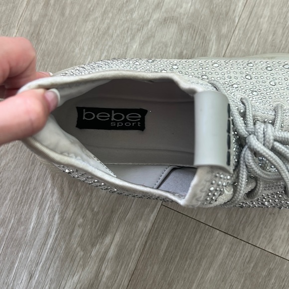 Bebe Sport Silver Sparkle Sneakers - Picture 2 of 5
